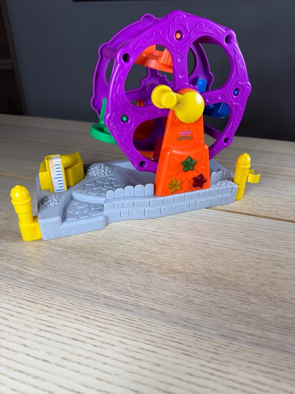 Fisher-Price Purple, Orange & Yellow‎ Mini Ferris Wheel Playset vintage